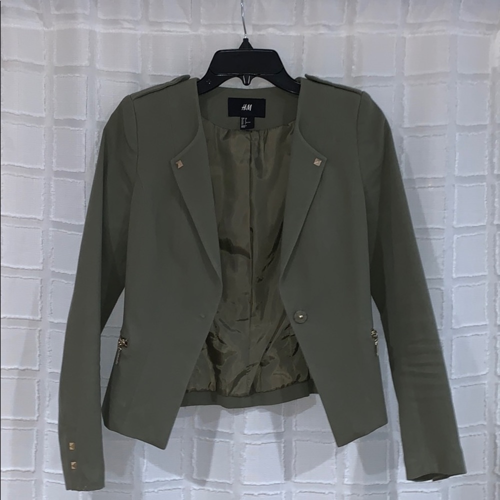 H&M Army Green Blazer